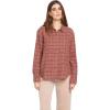 Volcom Womens Plaid to Meet U Long Sleeve Flannel Shirt(Chestnut Brown)