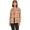 Volcom Womens Plaid to Meet U Long Sleeve Flannel Shirt(Dark Clay)