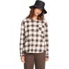 Volcom Womens Plaid to Meet U Long Sleeve Flannel Shirt(Espresso)