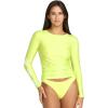 Volcom Women’s Simply Core Long Sleeve Rashguard UPF 50+(Island Green)