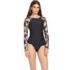 Volcom Women’s Simply Core Long Sleeve Rashguard UPF 50+(Multi)