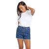 Volcom Womens Stone Step High Rise Denim Short(Ltwt Vintage)