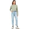 Volcom Women’s Stoned High Rise Straight Leg Jean(Retro Blue)