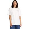 Volcom Womens Stones Throw Short Sleeve Boyfriend Tee – Organic Cotton Jersey T-Shirt(Star White)