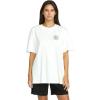Volcom Womens Stones Throw Short Sleeve Boyfriend Tee – Organic Cotton Jersey T-Shirt(Star White White)