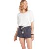 Volcom Womens Strutin Stone Elastic Waist Short(Midnight Blue)