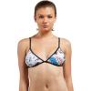 Volcom Womens Tri Bikini Top – Sustainable Slide-tri Swim Top with Adjustable Halter and Removable Cups(Black Collage)