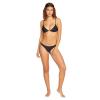Volcom Womens Tri Bikini Top – Sustainable Slide-tri Swim Top with Adjustable Halter and Removable Cups(Black Simply)