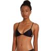 Volcom Womens Tri Bikini Top – Sustainable Slide-tri Swim Top with Adjustable Halter and Removable Cups(Black Solid)