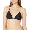 Volcom Womens Tri Bikini Top – Sustainable Slide-tri Swim Top with Adjustable Halter and Removable Cups(Black Tri)