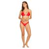 Volcom Womens Tri Bikini Top – Sustainable Slide-tri Swim Top with Adjustable Halter and Removable Cups(Candy Apple)