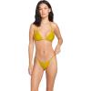 Volcom Womens Tri Bikini Top – Sustainable Slide-tri Swim Top with Adjustable Halter and Removable Cups(Moss)