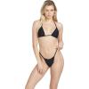 Volcom Womens Tri Bikini Top – Sustainable Slide-tri Swim Top with Adjustable Halter and Removable Cups(New Black)