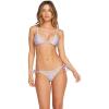 Volcom Womens Tri Bikini Top – Sustainable Slide-tri Swim Top with Adjustable Halter and Removable Cups(Violet Flower)