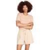 Volcom Women’s Truly Stoked Elastic Waist Fleece Sweat Short(Hazelnut)