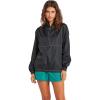 Volcom Women’s Wind Stoned Lightweight Quarter Zip Windbreaker Jacket(Black)