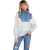 Volcom Women’s Wind Stoned Lightweight Quarter Zip Windbreaker Jacket(Pale Blue)