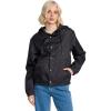 Volcom Women’s Wind Stoned Lightweight Quarter Zip Windbreaker Jacket(Vintage Black)