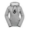 Volcom womens Core Hydro Crew Snowboard Ski Riding Fleece(Heather Grey S4)