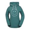 Volcom womens Costus Pollover Baselayer Hooded Fleece Snow Sweatshirt(Balsam S4)