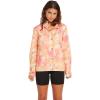 Volcom womens Enemy Stone Hooded Zip Front Windbreaker Jacket (Regular & Plus Size)(Multi)
