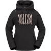 Volcom womens Essential Hooded Snowboard Riding Fleece Hoodie(Black)