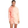 Volcom womens Iconic Stone Hooded Fleece Sweatshirt(Dark Coral)