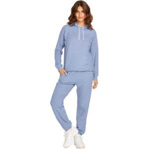 Lived In Lounge Hooded Fleece Pullover Sweatshirt (Regular & Plus Size)(Washed Blue)