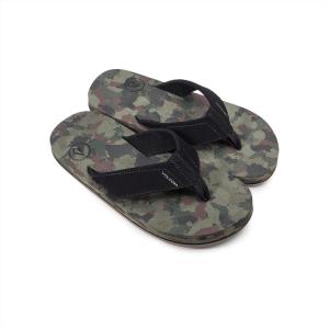 Volcom Big Kids Unisex Victor Flip Flop Sandal(Dark Camo-new)