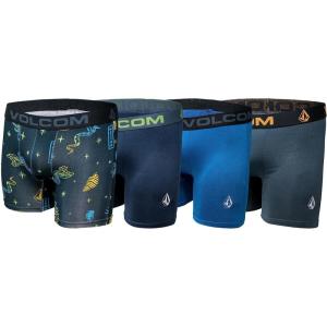 Volcom Boys Boxer Briefs Performance Underwear(Multi/Blue/Blue/Grey)