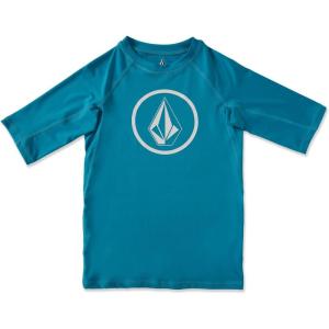 Volcom Boys’ Lido Solid Lycra Short Sleeve Rashguard 50+ Uv Protection(Barrier Reef)