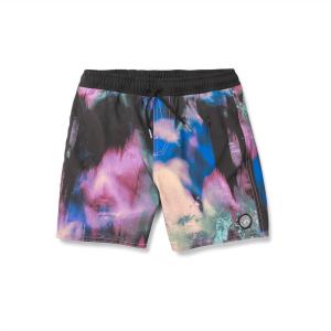 Volcom Boys Lido Solid Surf Swim Trunk(Black Mix)