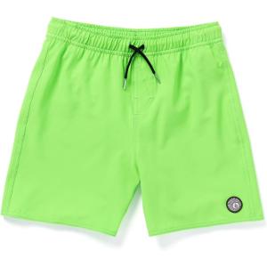 Volcom Boys Lido Solid Surf Swim Trunk(Electric Green)