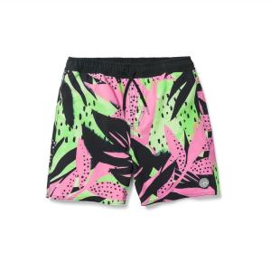 Volcom Boys Lido Solid Surf Swim Trunk(Poison Green)