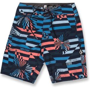 Volcom Boys Mod Tech Boardshorts (Big Boys & Little Sizes)(Navy Stripe 1)
