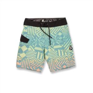 Volcom Boys Mod Tech Boardshorts (Big Boys & Little Sizes)(Shadow Lime)