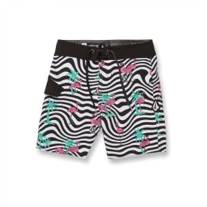 Volcom Boys Mod Tech Boardshorts (Big Boys & Little Sizes)(White)