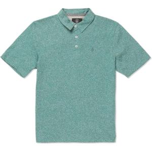Volcom Boys Wowzer Short Sleeve Polo Shirt(Green 324)