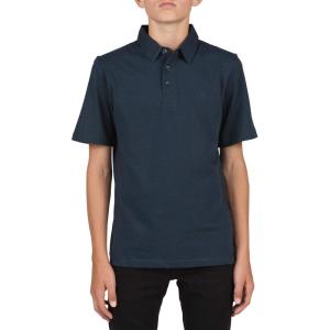 Volcom Boys Wowzer Short Sleeve Polo Shirt(Navy 1)