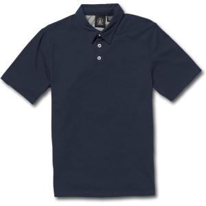 Volcom Boys Wowzer Short Sleeve Polo Shirt(Navy)