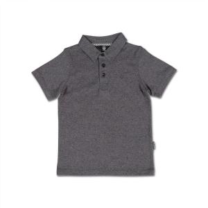Volcom Boys Wowzer Short Sleeve Polo Shirt(Stealth)