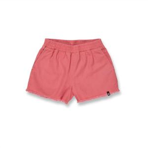 Volcom Girls’ Strutin Stone Elastic Waist Cut Off Short(Desert Pink)