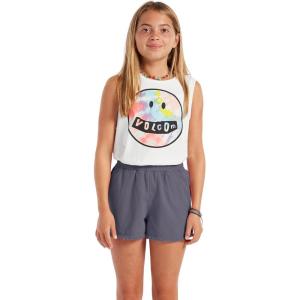 Volcom Girls’ Strutin Stone Elastic Waist Cut Off Short(Midnight Blue)