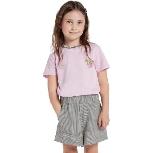 Volcom Girls’ Sunday Strut Rolled Cuff Short(Black White)