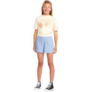 Volcom Girls’ Sunday Strut Rolled Cuff Short(Blue Bird)