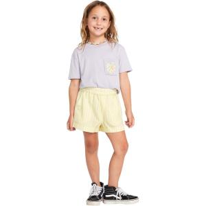 Volcom Girls’ Sunday Strut Rolled Cuff Short(Citron)