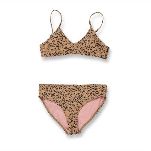 Volcom Girls’ Swimsuit Two Piece Bikini Set(Animal Print 1)