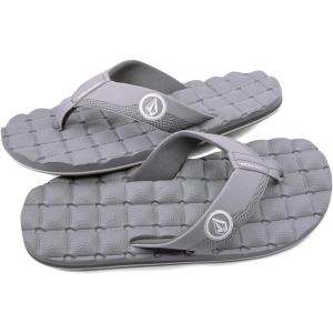 Volcom Men’s Recliner Sandal Flip Flop(New Light Grey)