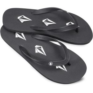 Volcom Men’s Rocker Flip Flop Sandal(Stoney Black-new)