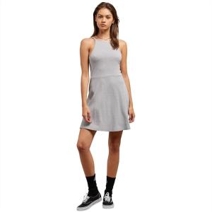 Volcom Stoned High Rise Raw Hem Mini Skirt Skirt(Heather Grey)